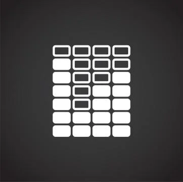 Equalizer related icons set on background for graphic and web design. Creative Stock Illustration