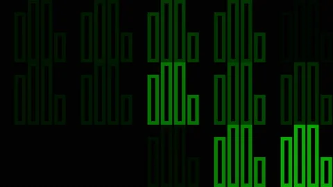Equalizer. Shimmering playing outlines. Musical pattern. 스톡 동영상 154208966
