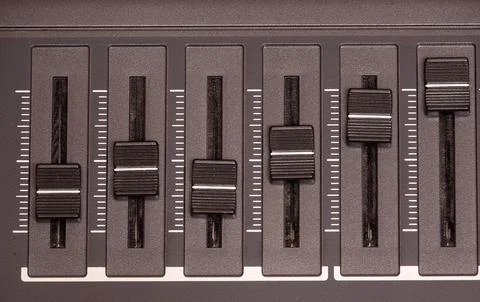 Equalizer sliders. Stock Photos