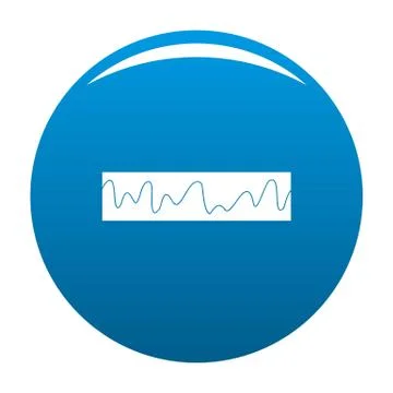 Equalizer sonic icon blue vector Stock Illustration