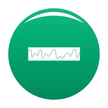 Equalizer sonic icon vector green Stock Illustration