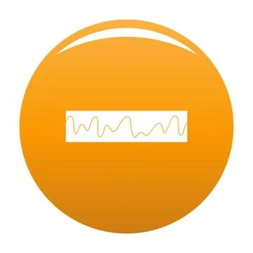 Equalizer sonic icon vector orange Stock Illustration