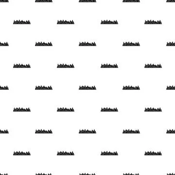 Equalizer sound vibration pattern seamless vector イラスト素材