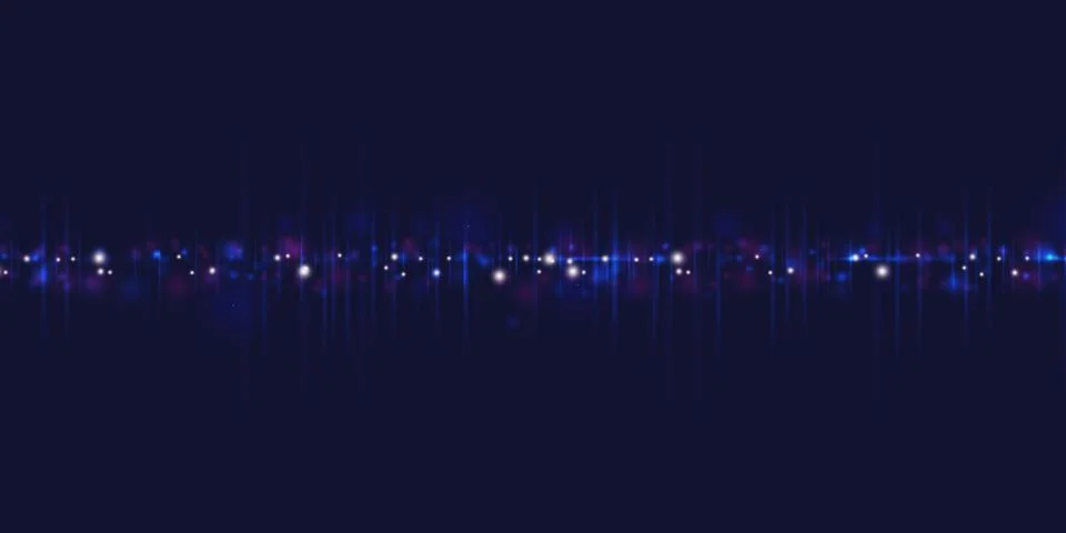 Equalizer sound wave pulse abstract background 3d illustration Stock Illustration