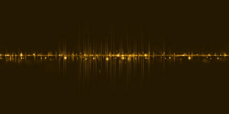 Equalizer sound wave pulse abstract background 3d illustration Stock Illustration