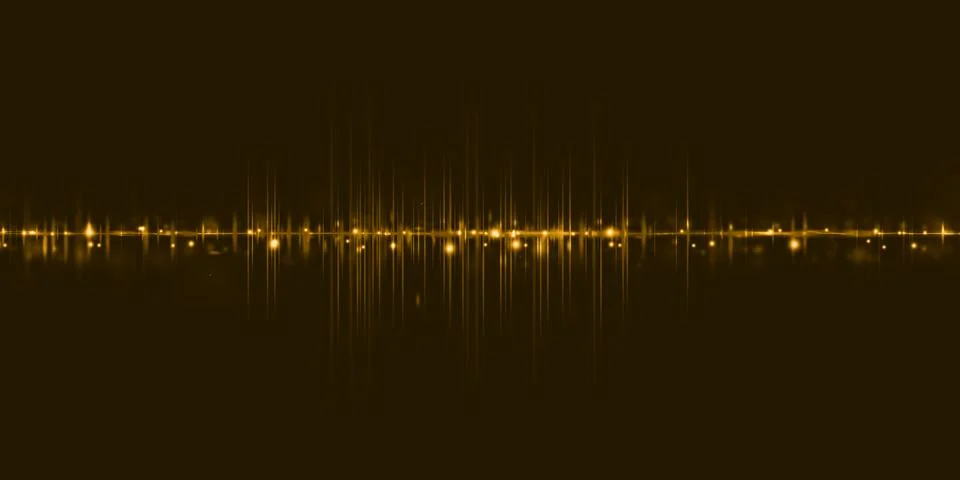 Equalizer sound wave pulse abstract background 3d illustration Stock Illustration
