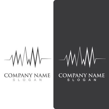 Equalizer Sound waves logo vector illustration design 스톡 일러스트