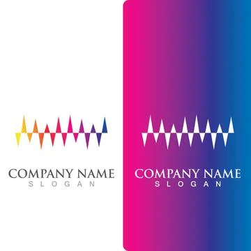 Equalizer Sound waves logo vector illustration design 스톡 일러스트
