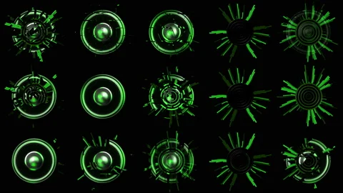 Equalizer speakers. Design. Animated background. Stock-Footage 160847118