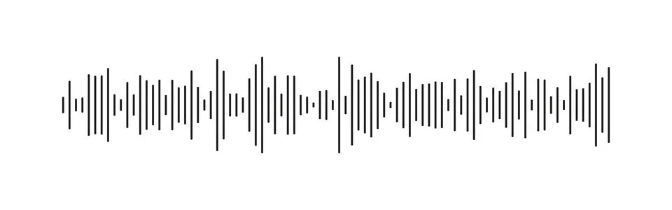 Equalizer symbol. Voice message template. Stock Illustration