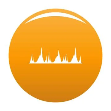 Equalizer technology icon orange Illustrazione stock