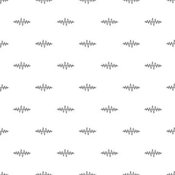 Equalizer technology radio pattern seamless vector Stock Illustration