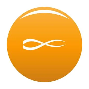 Equalizer track icon orange Stock Illustration