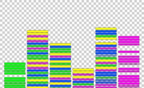 Equalizer on a transparent background Stock Footage 53890674