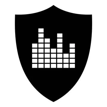 Equalizer und Schild - Equalizer and shield Equalizer und Schild - Equaliz... Stock Photos