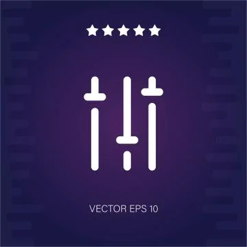 Equalizer vector icon Stock Illustration