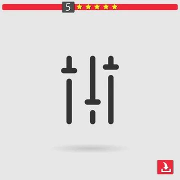 Equalizer vector icon Stock-Illustration