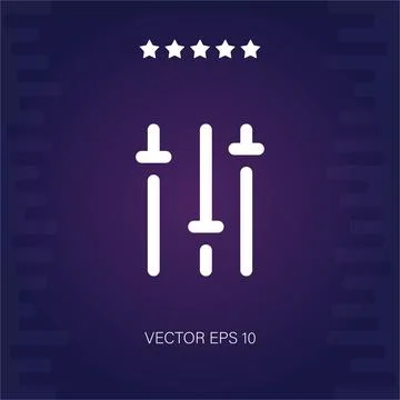 Equalizer vector icon Stock Illustration