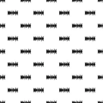 Equalizer vibration pattern seamless vector イラスト素材