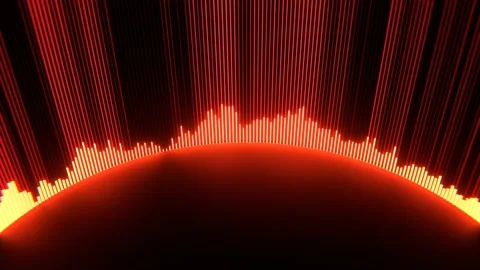 Equalizer video footage. Dynamic music. Soundwave. Stock Footage 233583971