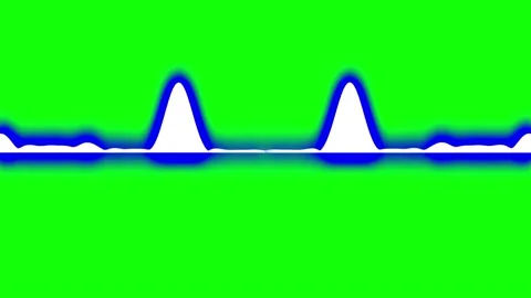 Equalizer wave, with blue backlight, on a green background, double Stock Footage 149238336