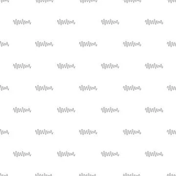 Equalizer wave sound pattern seamless vector Illustrazione stock