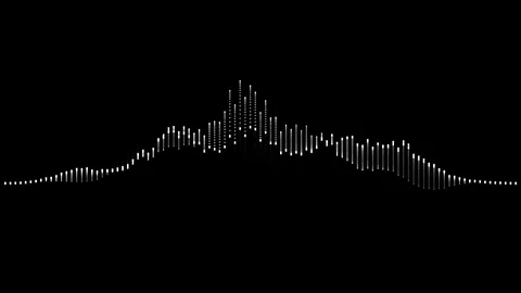 Equalizer waveform element Video stock 82907987