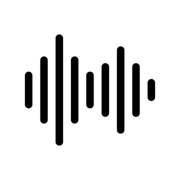 Equalizer waves. Symbols of sound waves. Vectors. Stock Illustration