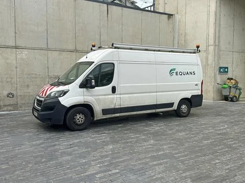 Equans technical support service van Stock Photos