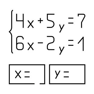 Equation math science education line icon vector illustration Stock Illustration