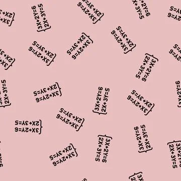 Equation math science education vector seamless pattern 스톡 일러스트