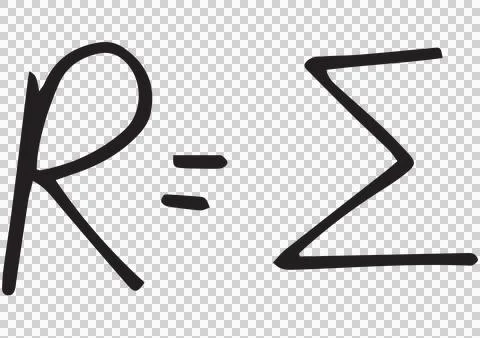 Equation over white background Stock Illustration