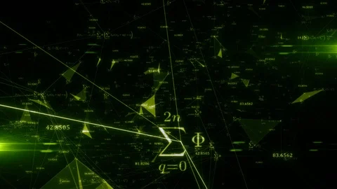 Equations of Artificial intelligence AI deep learning computer Stock Footage 115868686