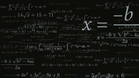 Equations Stock Footage 135341437