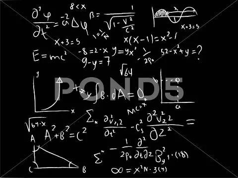 Equations Stock Illustration