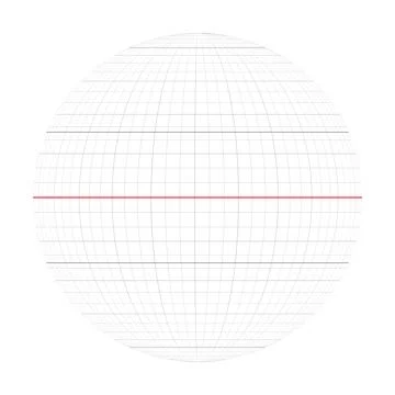 Equator of Earth globe Illustrazione stock