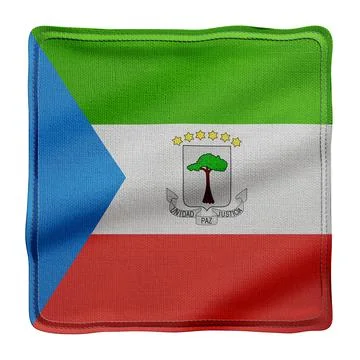 Equatorial Guinea 3d flag Stock Illustration