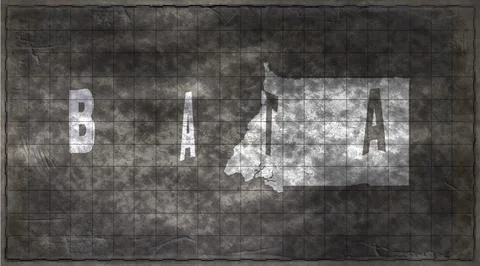 Equatorial Guinea Bata Typography Map Illustrazione stock