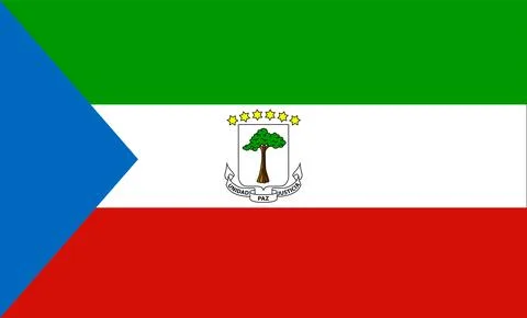 Equatorial Guinea Flag Design Stock Illustration