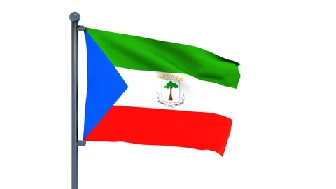 Equatorial Guinea Flag Stock Footage 150197633