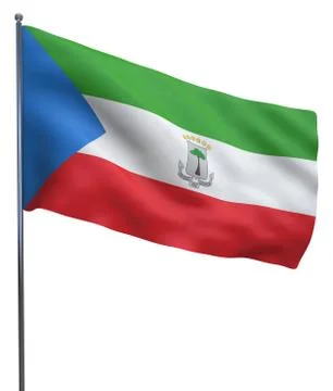 Equatorial Guinea Flag Image Stock Illustration