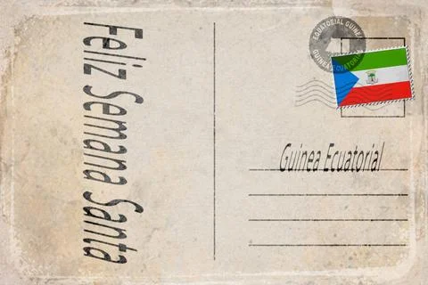 Equatorial Guinea Holy Week Background Stock Illustration