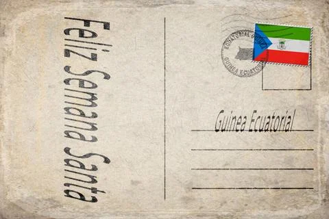 Equatorial Guinea Holy Week Background Stock Illustration