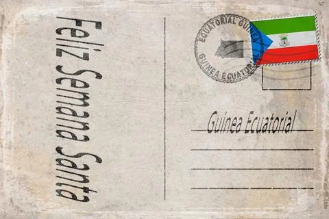 Equatorial Guinea Holy Week Background Stock Illustration