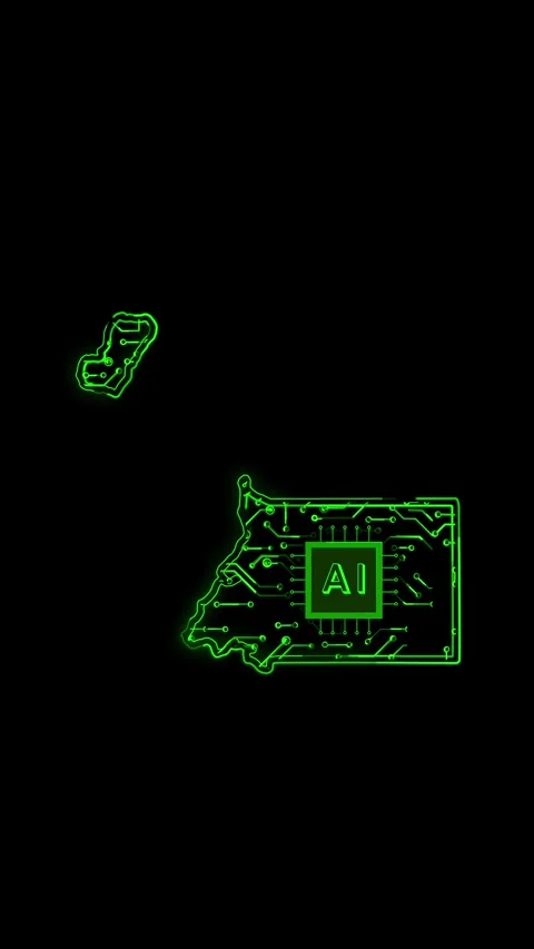 Equatorial Guinea Map AI Chipset Technology Opener Stock Footage 337171517