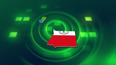 Equatorial Guinea Map and Flag Background Video stock 344027751