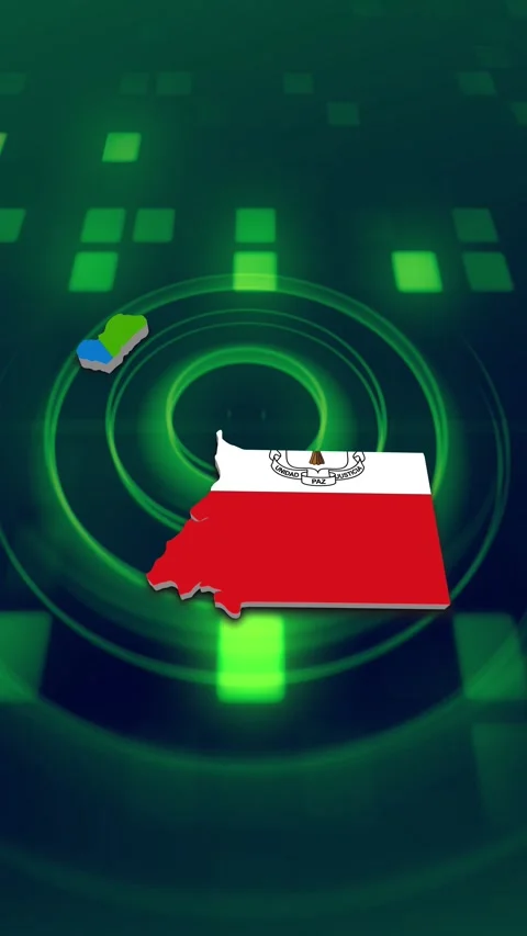 Equatorial Guinea Map and Flag Background Video stock 347124599