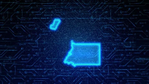 Equatorial Guinea Map Digital Technology Opener Stock Footage 335081033