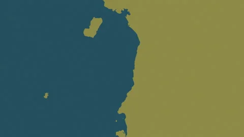 Equatorial Guinea map - drive. Shadow. Pattern. Stock Footage 147908349