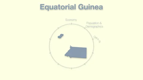 Equatorial Guinea MAP revealingmotion graphics data elements Stock Footage 339857893